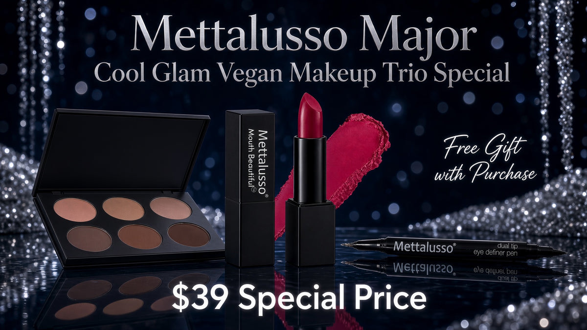 Mettalusso Major Cool Glam Vegan Makeup Trio Special