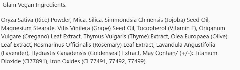 Mettalusso Monaco Glow Sheer vegan Illuminating Bronzer ingredient list