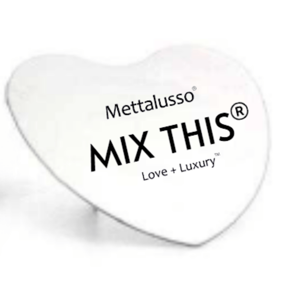Mettalusso MIX THIS Makeup Ring Mix Tray for Foundation Primer Skincare Finger Mixing Tray with high quality spatula Adjustable