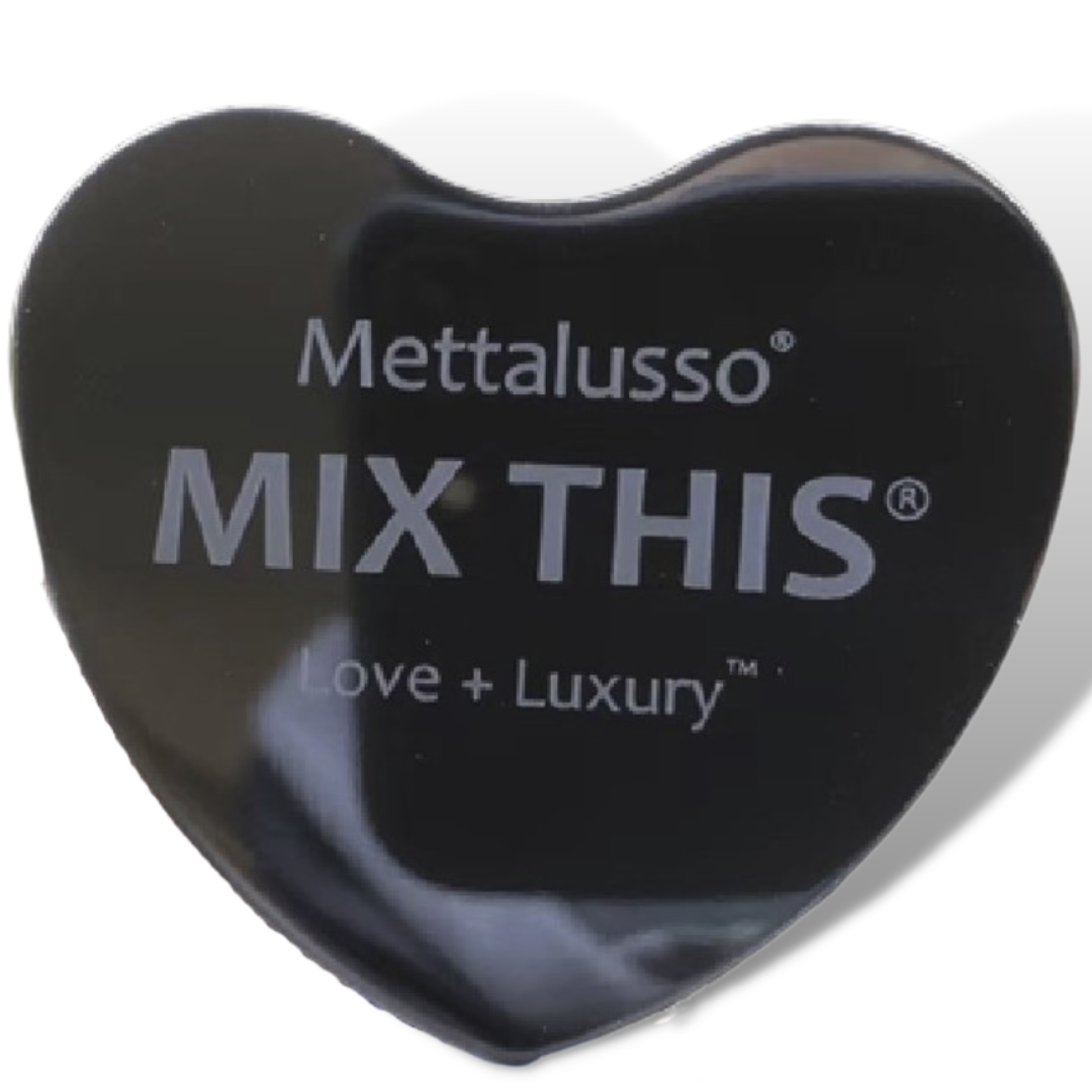 Mettalusso MIX THIS Makeup Ring Mix Tray for Foundation Primer Skincare Finger Mixing Tray with high quality spatula Adjustable