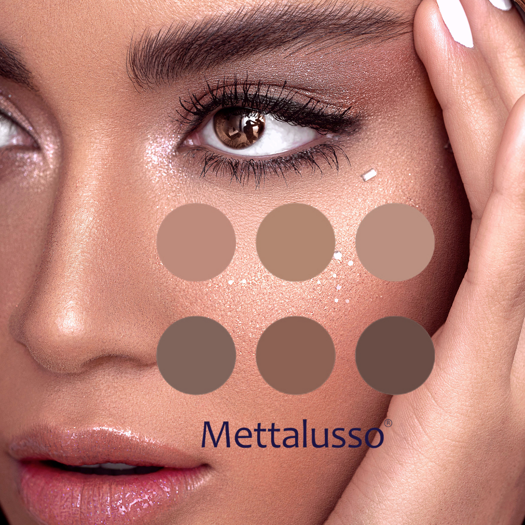 Mettalusso Eyeshadow and Contour Palette are formulated for safety for both the eyes and face