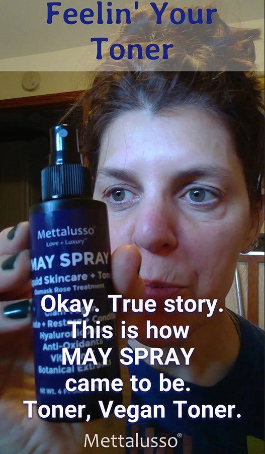 Christine C Odd founder of Mettalusso describes how to judge your skincare with the real story behind May Spray