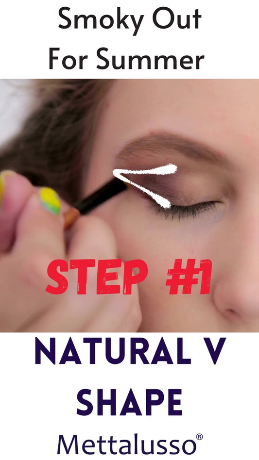Mettalusso teaches how to do a summer outer smoky eye with the MIX THIS Vegan Eye Shadow and Contour Palette