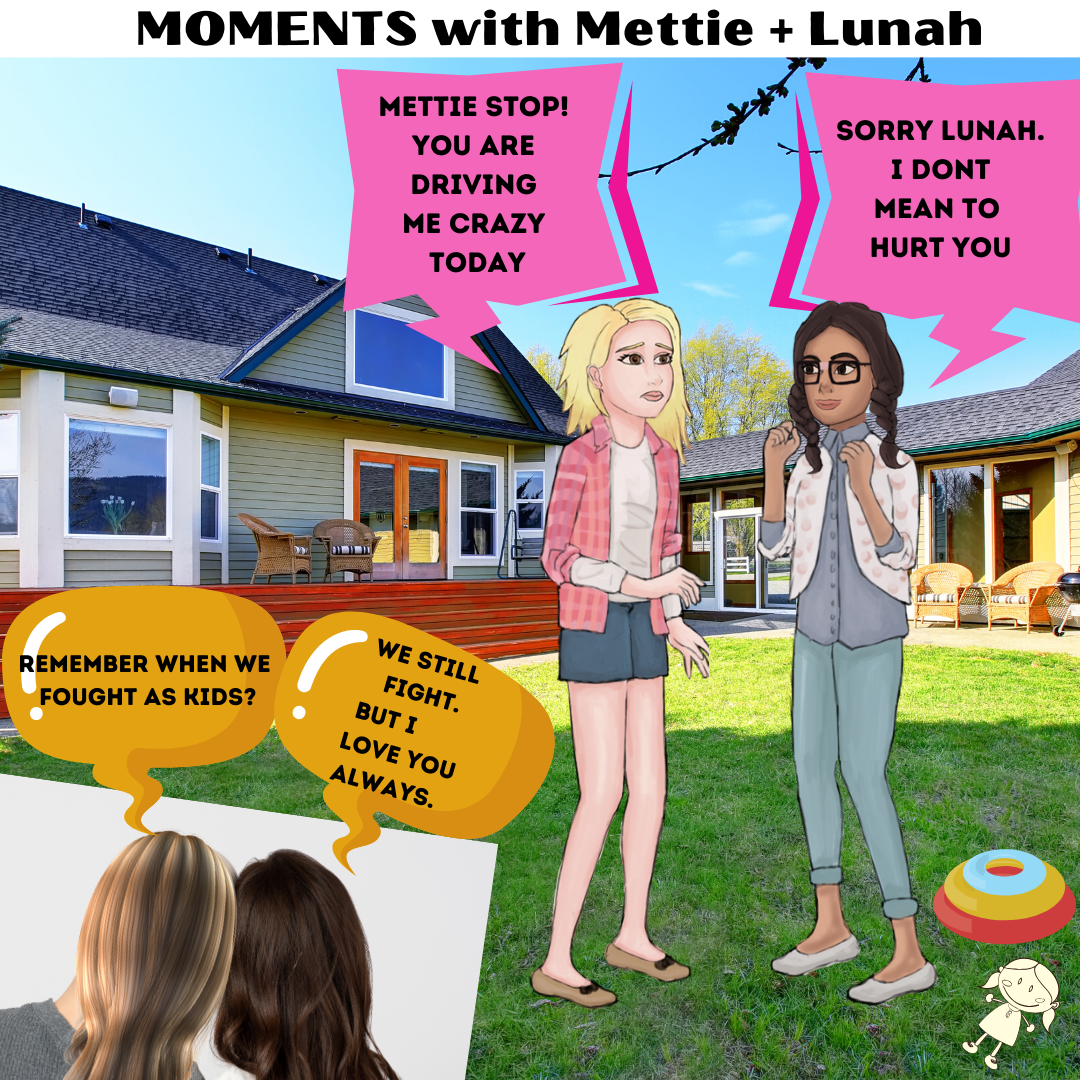 MOMENTS with Mettie + Lunah's Forever Journey. They reflect on their relationship from childhood and wonder if we really change as we get older.