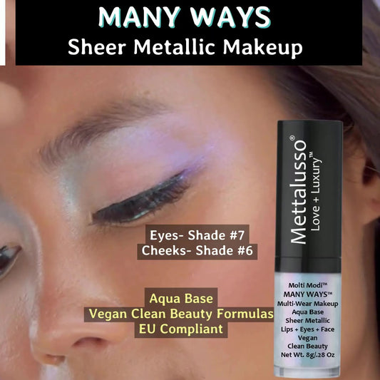 Mettalusso Many Ways sheer metallic vegan makeup