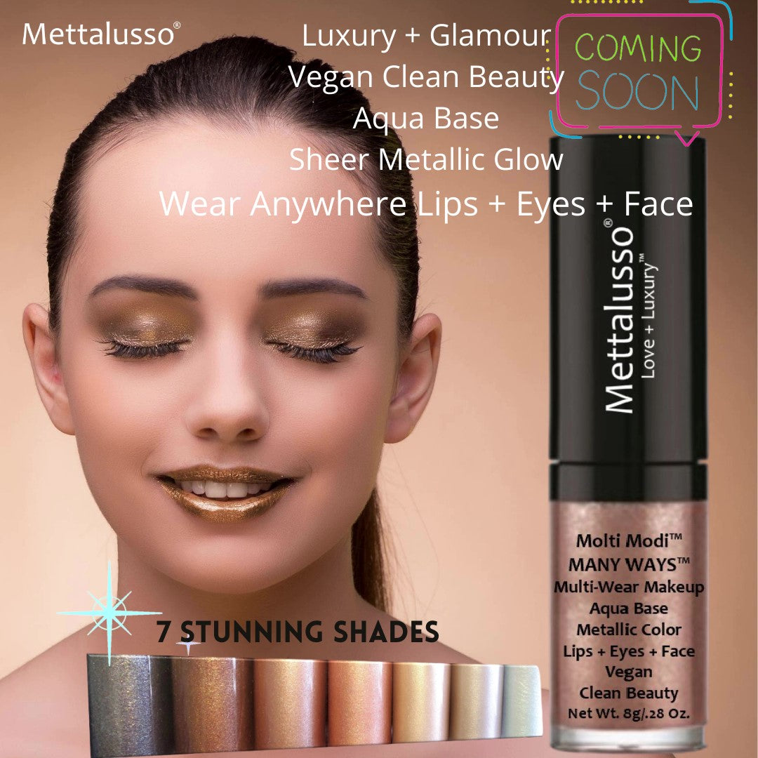 Many Ways Metallic Shine Vegan Clean Makeup by Mettalusso