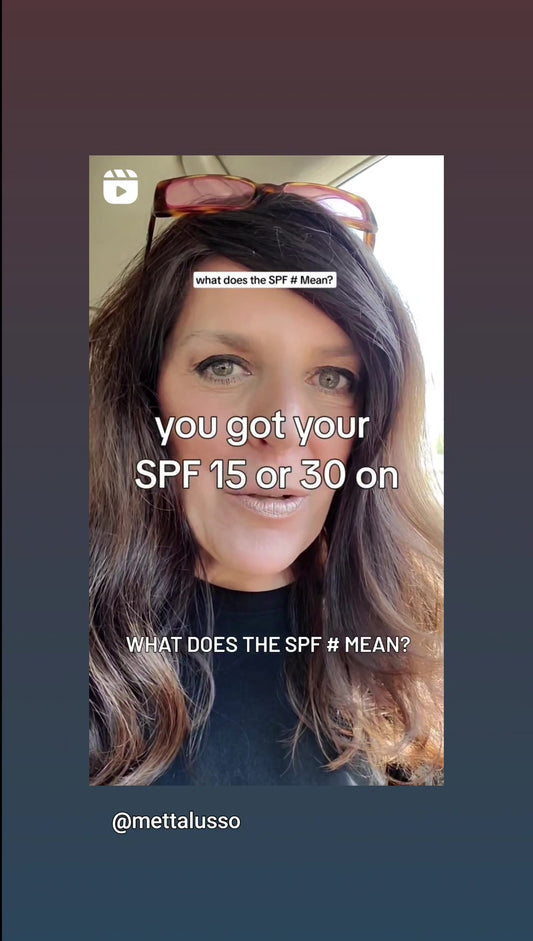 Mettalusso Founder Christine Oddo explains what the SPF numbers really mean