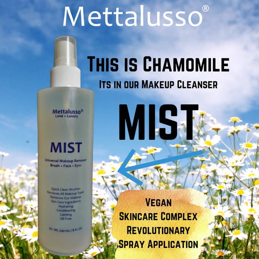 Mettalusso MIST Revolutionary Vegan and Oil Free Makeup Cleanser with Chamomile