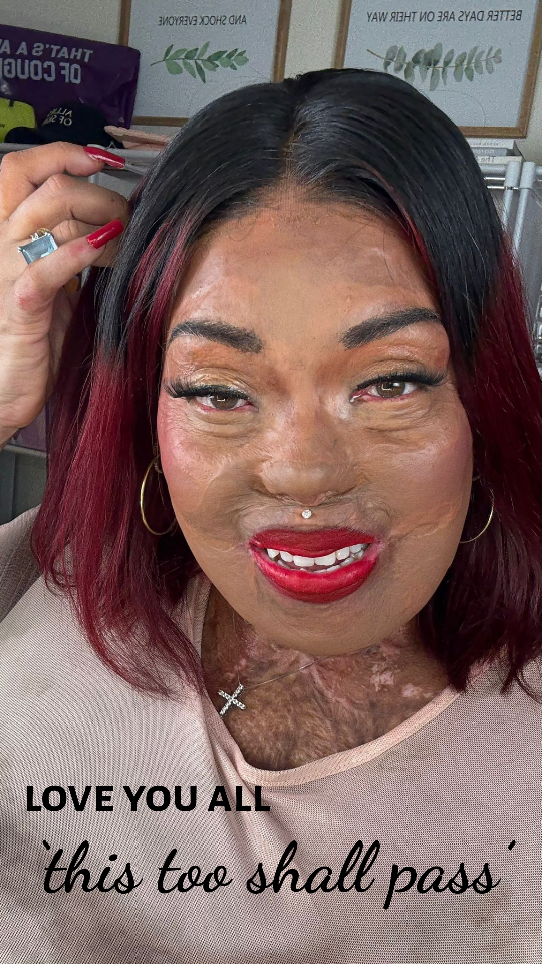 Tonya never gave up! The journey back to her signature shade of red lipstick