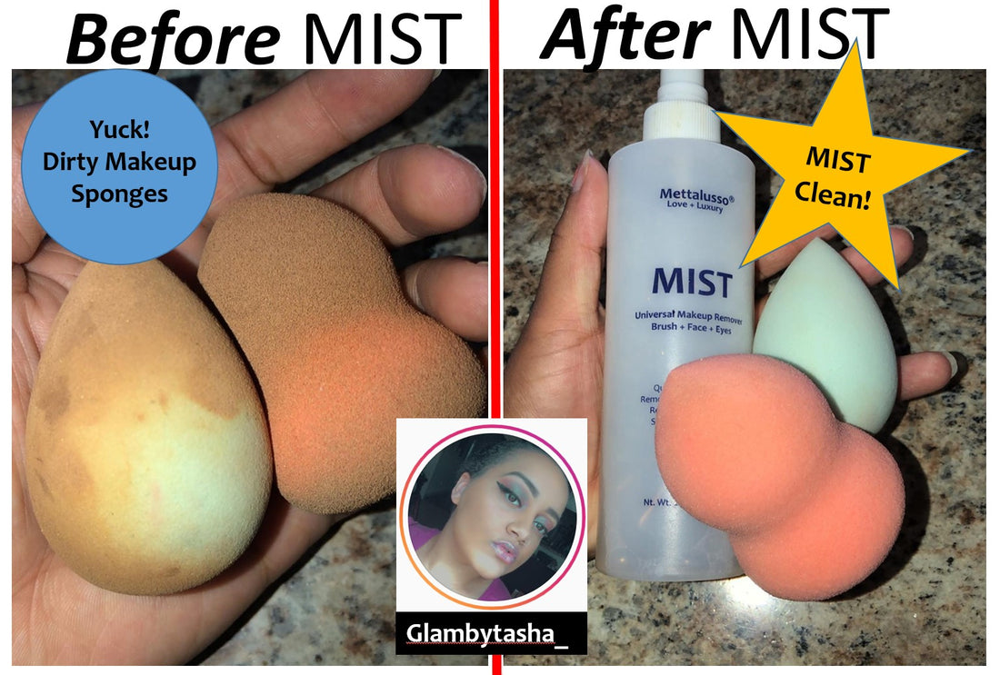 MIST Universal Makeup remover by Mettalusso Cleans Makeup Sponges Clean Beauty + Vegan + 4 Skincare Ingredients