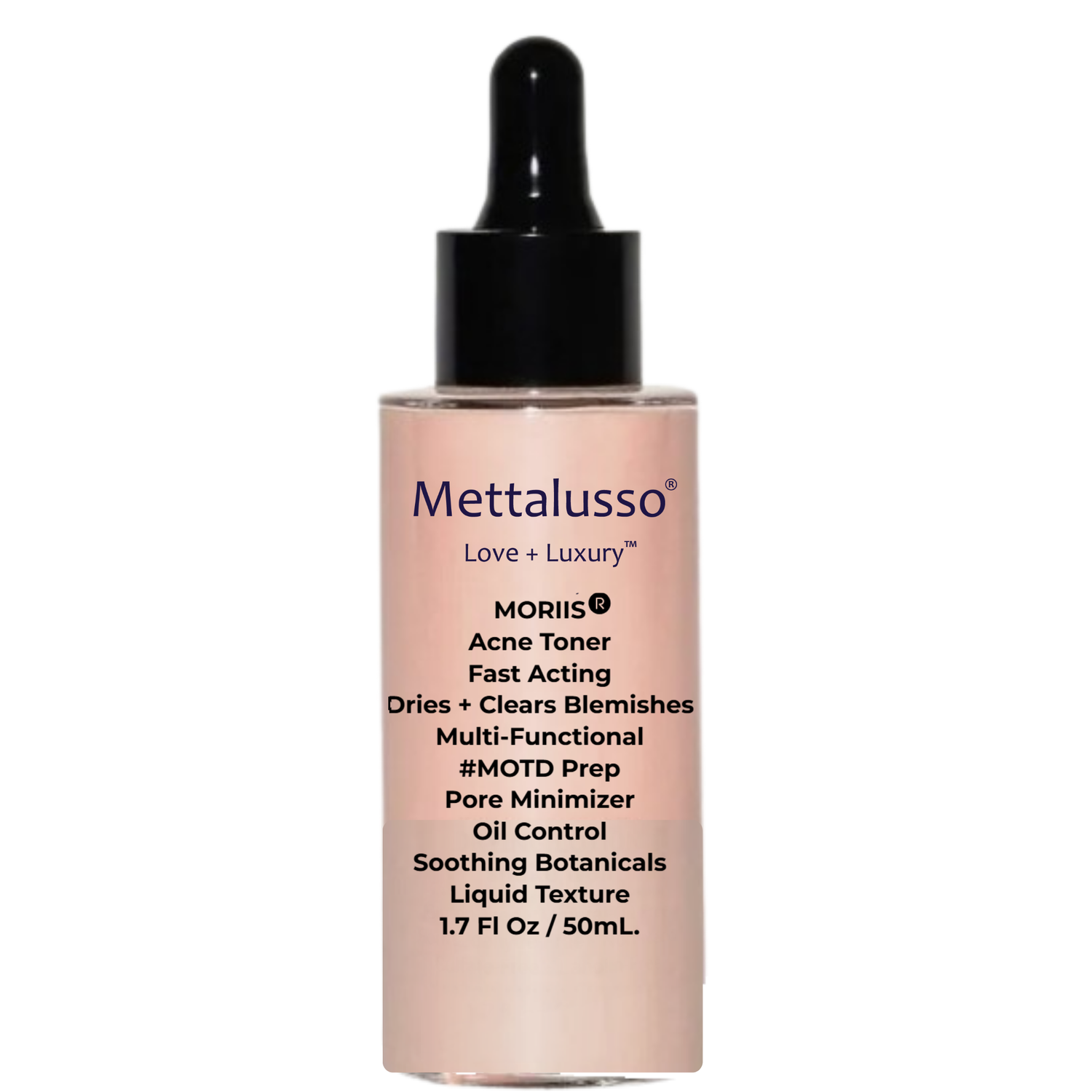 Mettalusso Acne Toner MORIIS means Multiple Onset redness Irritation Inflammation of the Skin OtC Collection of Products that work effectively and gently. avoid aging with the biggest skin concerns.