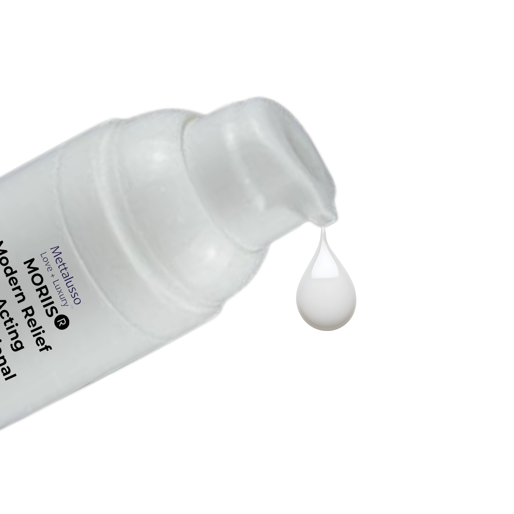 Mettalusso MORIIS vegan OTC Modern Relief  Lotion acts instant calming but very gentle soothes for anti inflammation redness and itching as a lightweight lotion for sensitive skin women and men