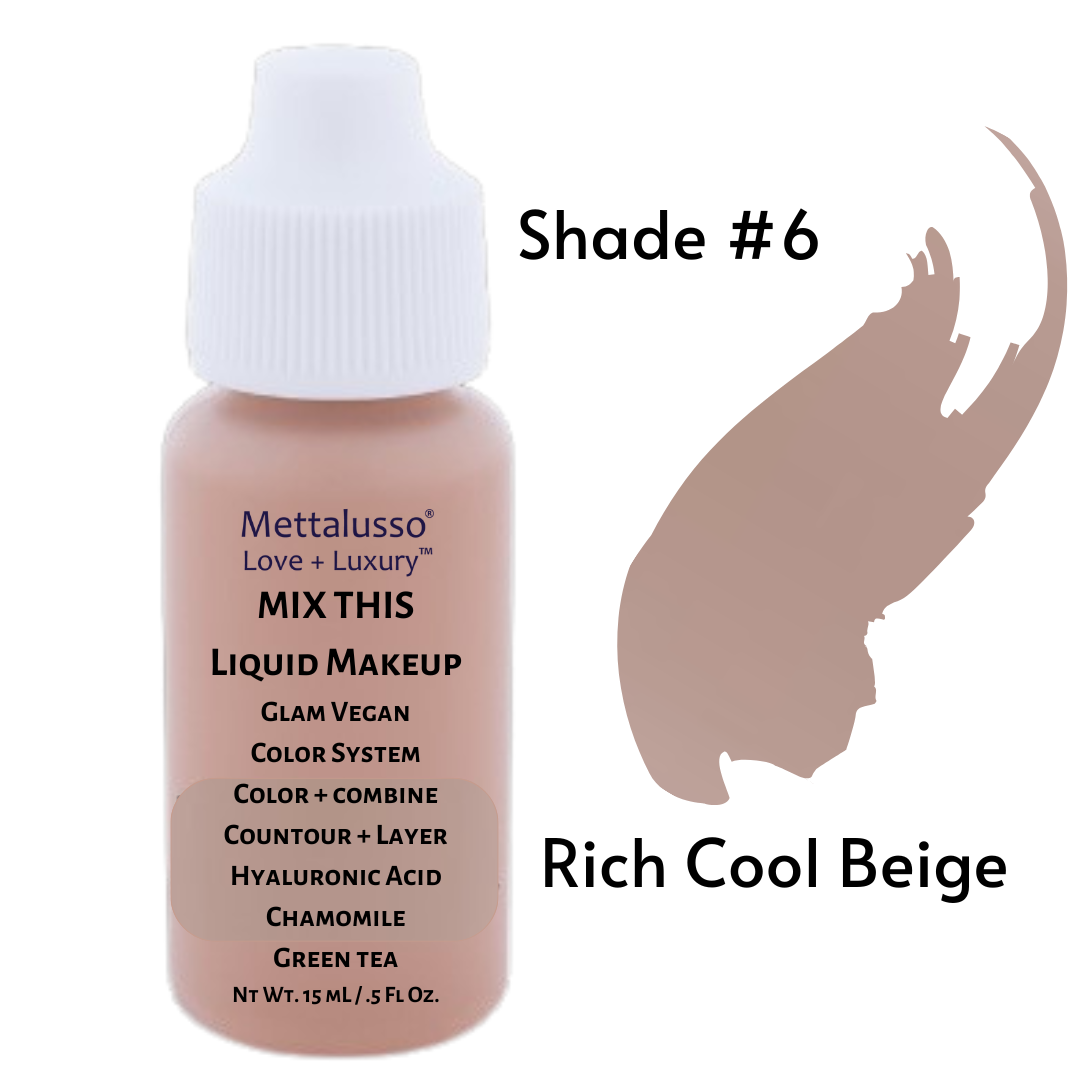 Mettalusso MIX THIS vegan liquid makeup drops shade #6