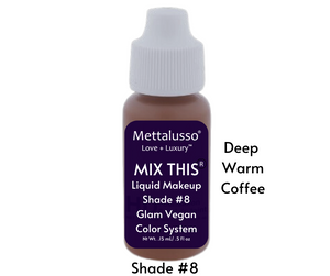Mettalusso MIX THIS Vegan Makeup Shade #8 Deep Warm Coffee