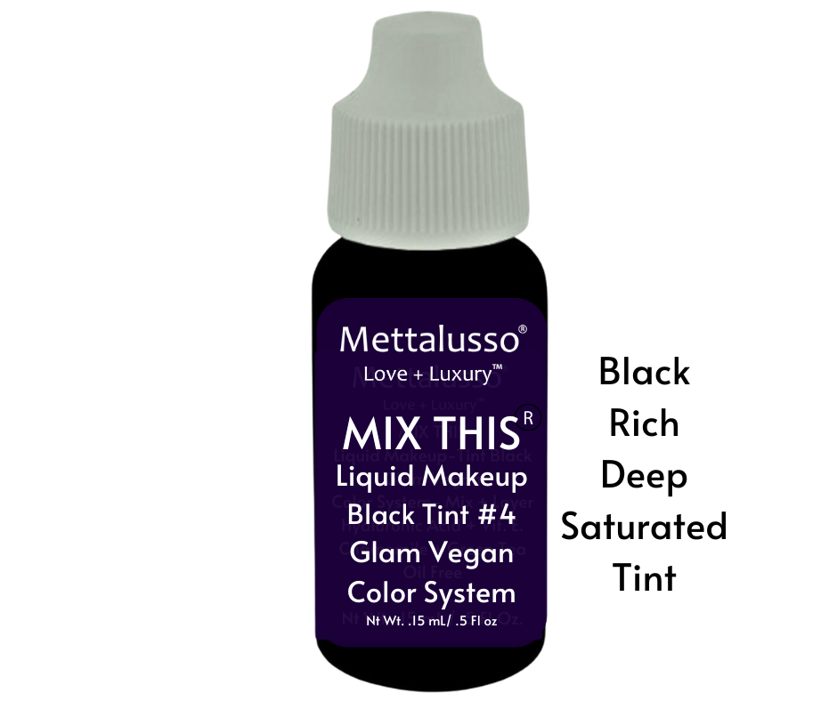 Mettalusso MIX THIS Vegan Makeup Tint #1 Black Rich Deep Saturated