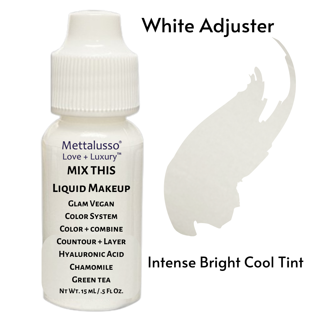 Mettalusso MIX THIS vegan liquid makeup drop bright white tint adjuster