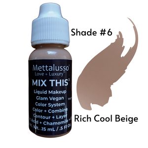 Mettalusso MIX THIS Liquid Foundation Makeup Vegan with Skincare Ingredients is Makeup freedom