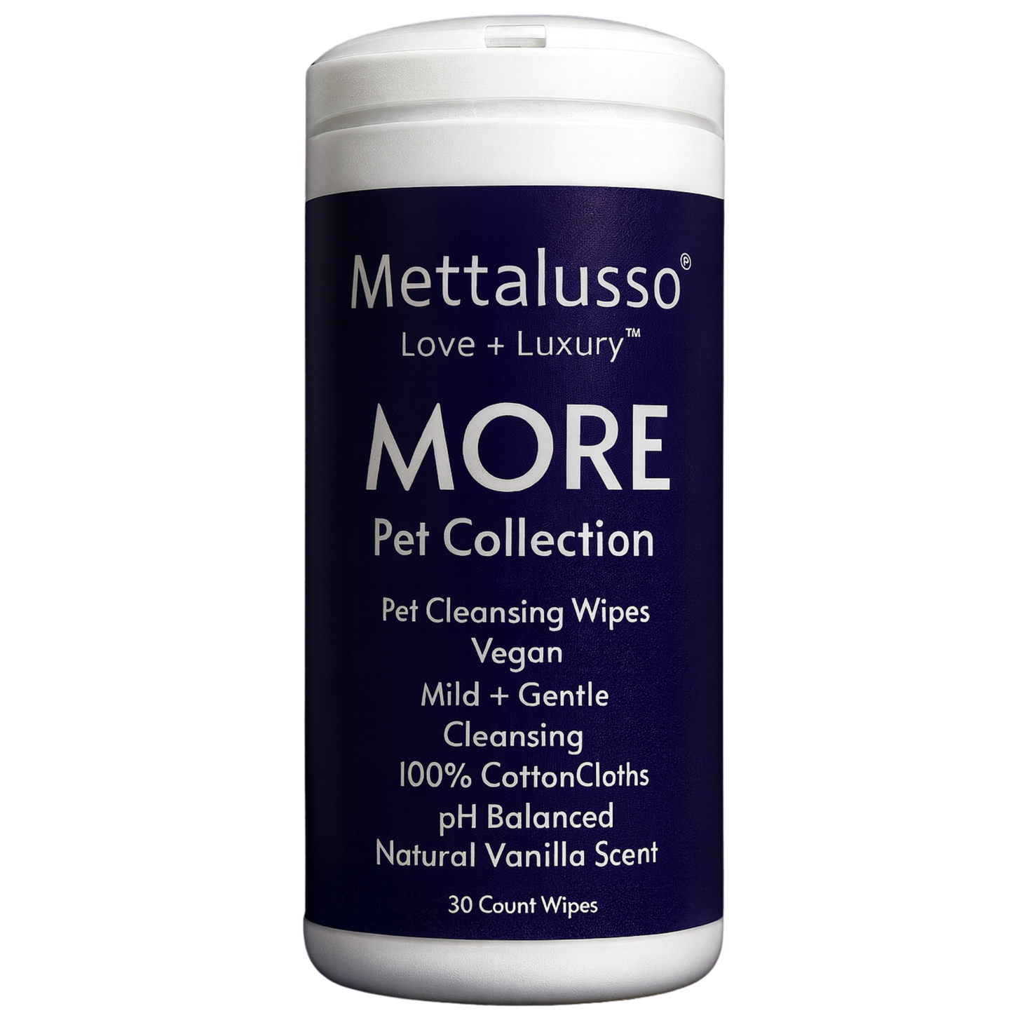 Mettalusso More Toallitas limpiadoras para mascotas veganas