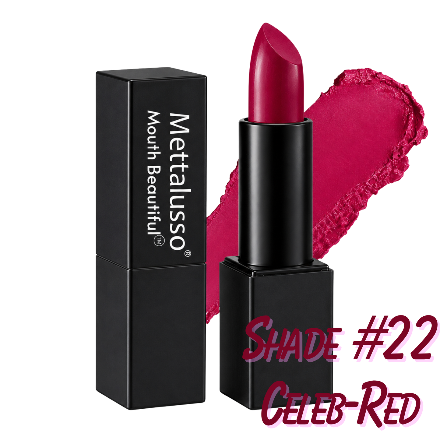 Mouth Beautiful Lipstick by Mettalusso Intense Longwear in lucky Shade #22