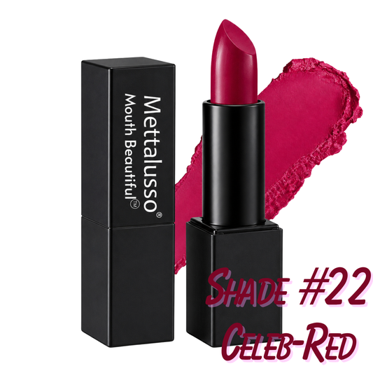 Mouth Beautiful Lipstick by Mettalusso Intense Longwear in lucky Shade #22