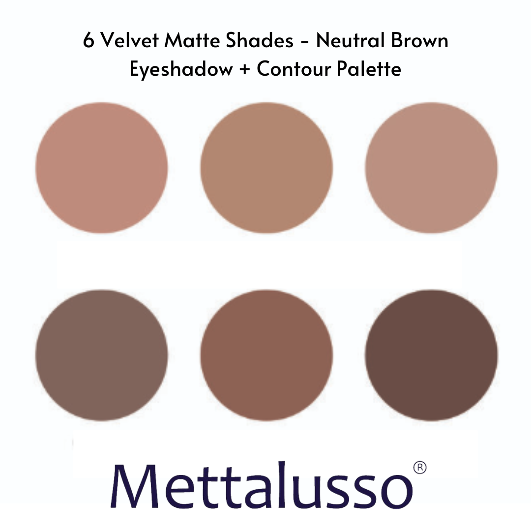 Mettalusso MIX THISGlam  Vegan Eyeshadow and Contour 6 shade palette