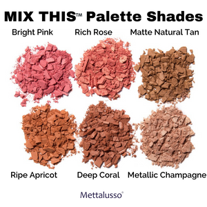 Mettalusso Glam Vegan MIX THIS Palettes Shades