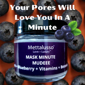 Mettalusso MUDEEE Glam Vegan Double Clay Mask with Botanicals Minerals and Vitamin B
