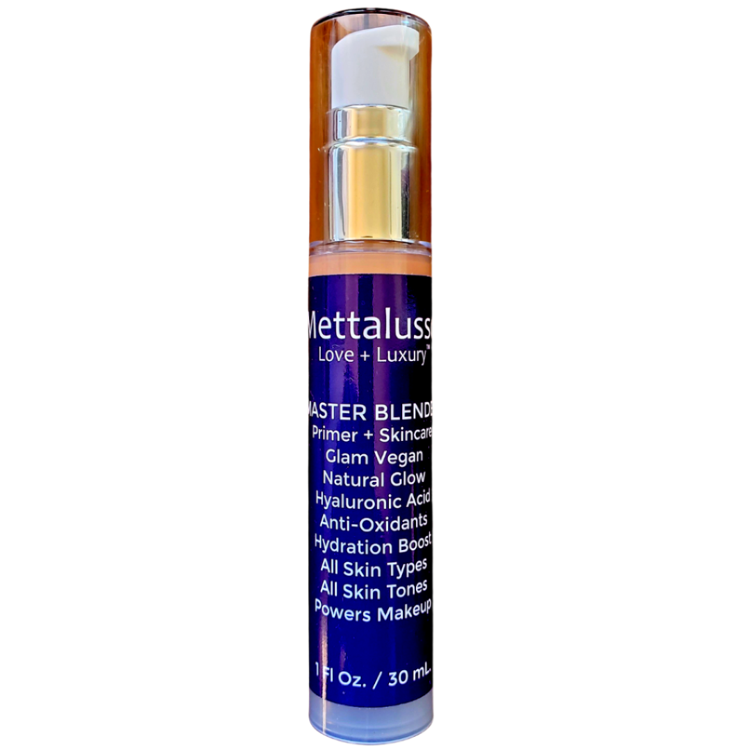 Mettalusso Master Blender Primer Illuminating with  Skincare  for all skin tones multi tasking tinted moisturizer