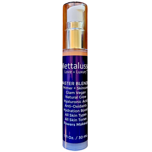 Mettalusso Master Blender Primer Illuminating with  Skincare  for all skin tones multi tasking tinted moisturizer